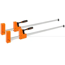 JORGENSEN 2-Pack 48-inch Bar Clamps 90°Cabinet Master Parallel Jaw Bar Clamp Set