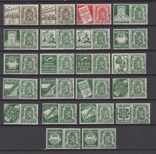 BELGIUM 1936 publicity stamps set  fine used PU 74/95