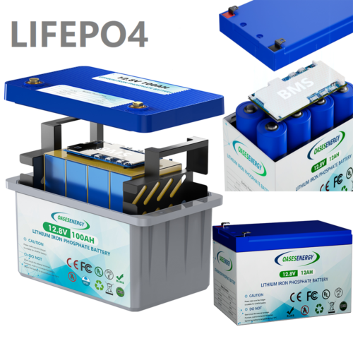 12V LiFePO4 100Ah 12ALithium batterie BMS batterie solaire installation solaire bateau camping-car - Photo 1/13