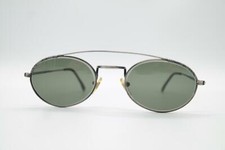 Vintage Marion Ramm 50 F silver gray oval sunglasses eyewear NOS