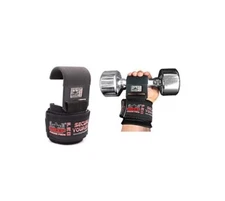 Grip Power Pads Fit Lifting Straps With Hooks Pair In Black Secure Your Grip New