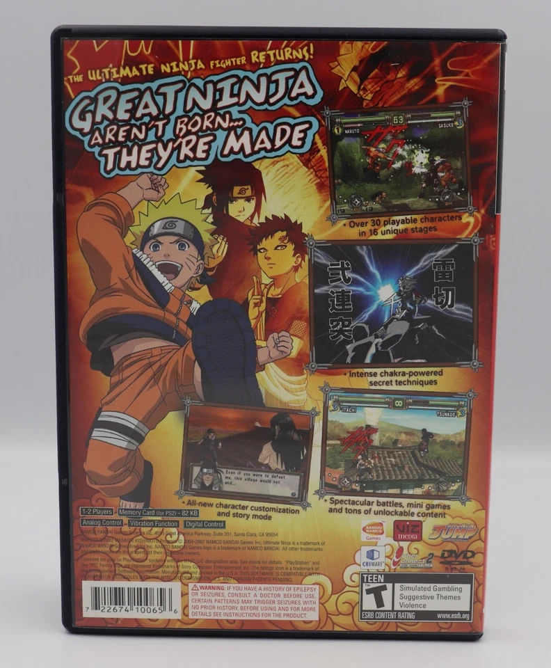 Naruto: Ultimate Ninja 2 Sony PlayStation 2 PS2 Game CIB Complete NO US TARIFFS - Image 2 of 3