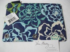 Vera Bradley KATALINA BLUES Pencil Pouch CASE 4 BACKPACK Tote SCHOOL Art BLUE
