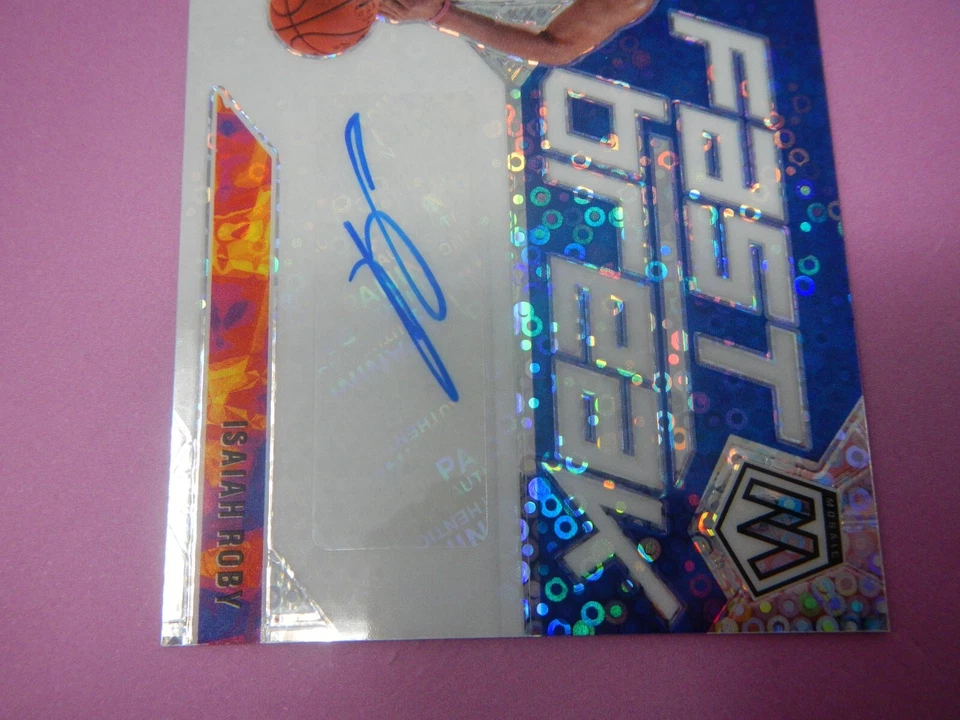 2019-20 Panini Mosaic Fast Break Isaiah Roby RC #FB-IRB Auto - Image 3 of 4