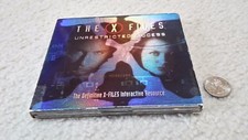 PC CD ROM The X-Files Unrestricted Access, 2 discs in original case with manual