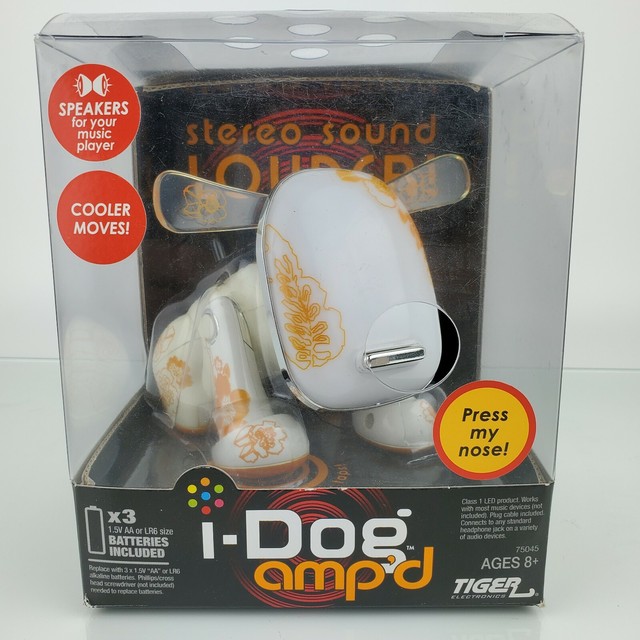 Hasbro Tiger Electronic Interactive Idog Amp'd Orange Stereo Speaker