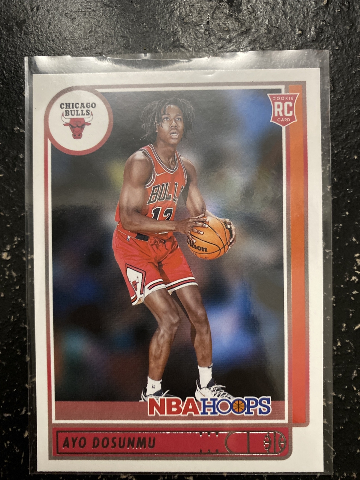 2021-22 Panini NBA Hoops Ayo Dosunmu RC Rookie Card #240 Chicago Bulls