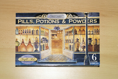Matchbox Set 6 Classic Vehicles, Ford Model A, ''Pills, Potions Powders'', Giftset