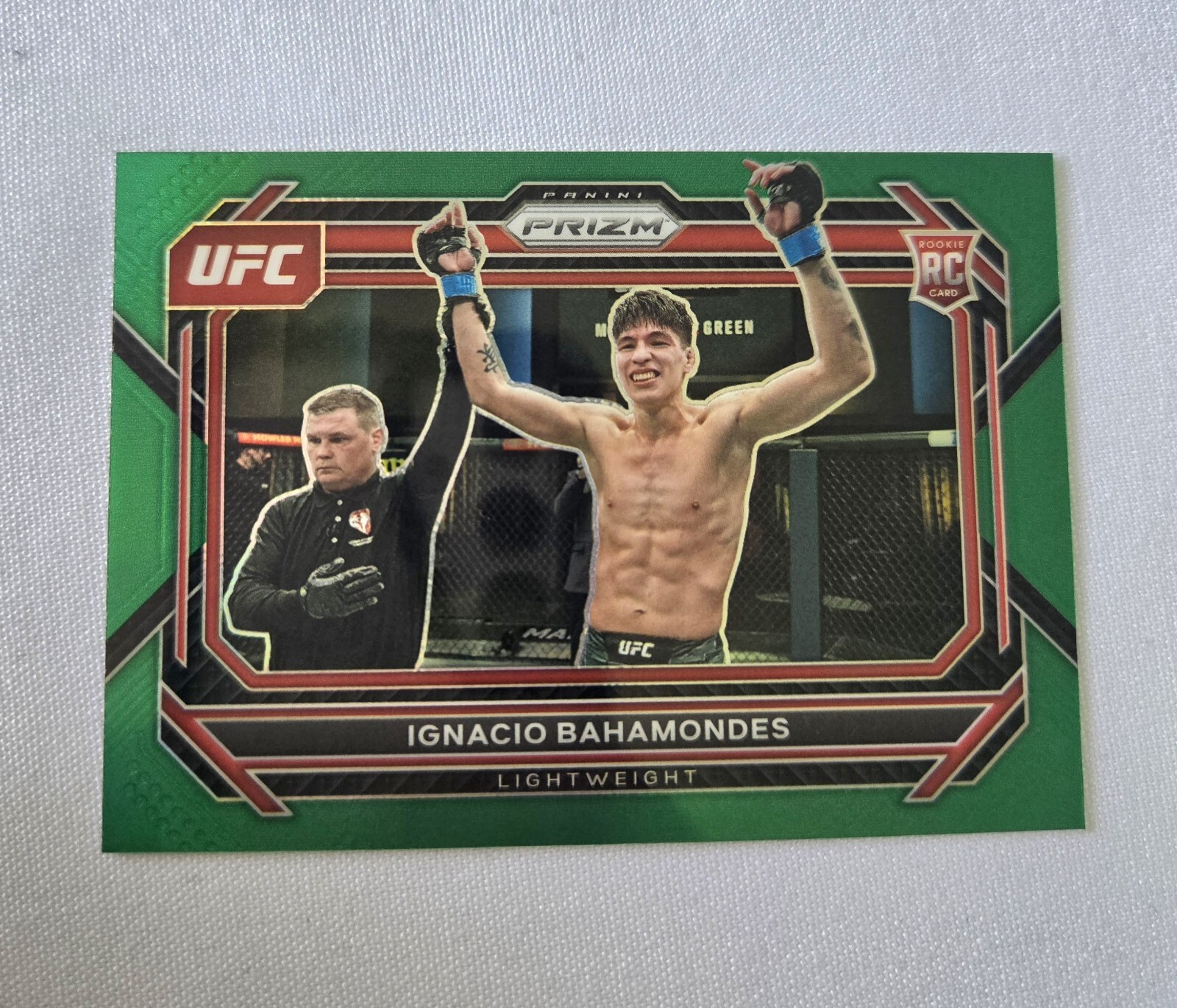 2023 Panini Prizm UFC - Green Prizm #62 Ignacio Bahamondes (RC)