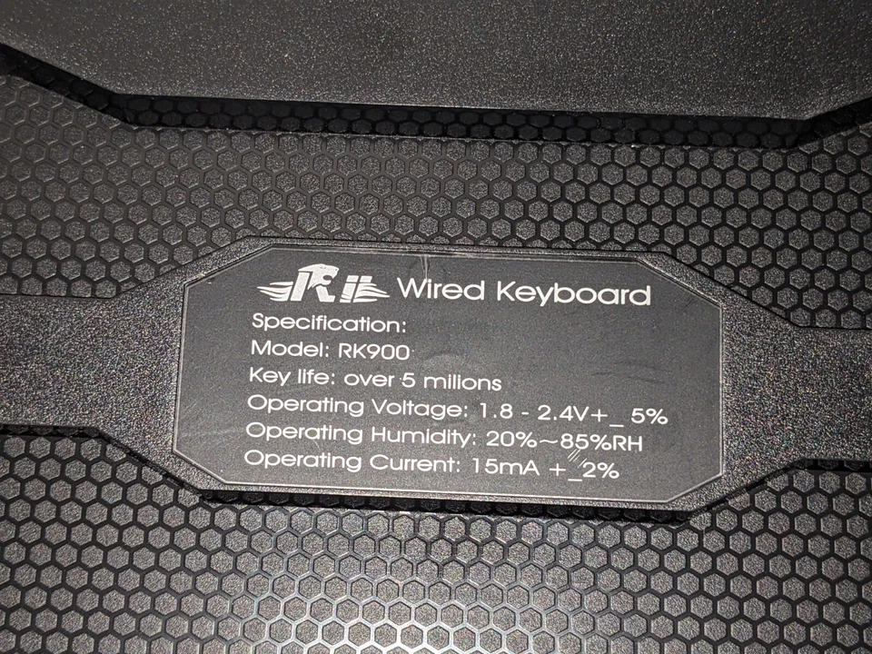 Mechanical Feel Full Sized RGB Keyboard and Mouse Combo- Rii RK900+ - Image 3 of 3