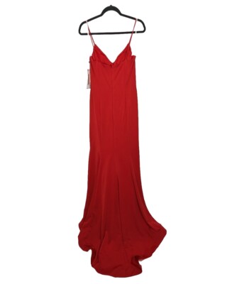 NEW ALYCE PARIS PROM 60293 sz 10 Mermaid Red Dress Maxi Gown Formal V Neck  | eBay