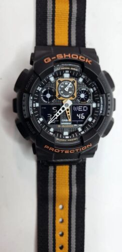 Casio GA100MC-1A4 (5081) G-SHOCK Analog/Digital Men's Military Watch NEW BATTERY - Picture 1 of 8