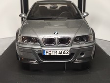 AUTOART BMW E46 M3 CSL Grey Metallic 1/18 Scale Diecast Model Car | Very Rare