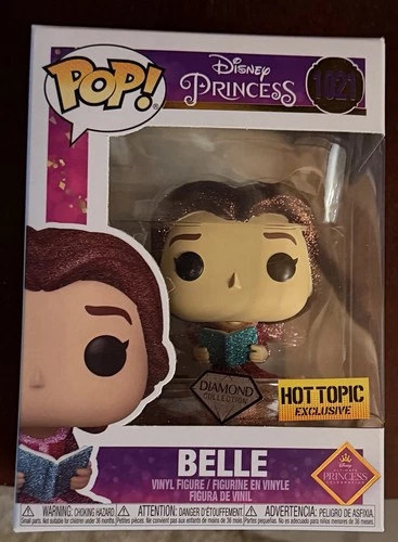 Funko Pop Diamond #1021 Disney Princess Belle Hot Topic Exclusive *Vaulted*