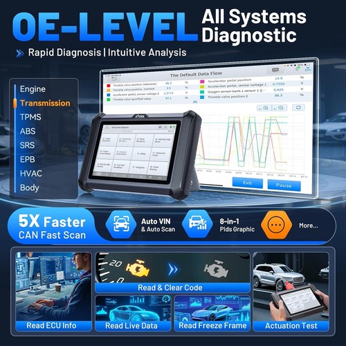 2026 XTOOL D7S V2.0 FCA AutoAuth ECU Coding OBD2 Scanner Full System Diagnostic