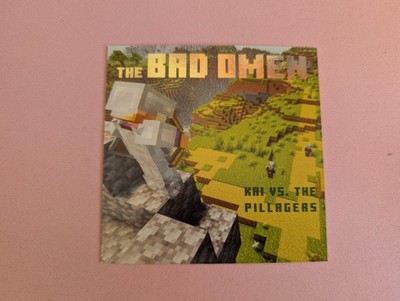Panini Minecraft 15 Year Celebration Limited Edition Block Card The Bad Omen