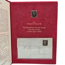 1840 Great Britain GB #1 Penny Black L C World's First Postage Stamp - Fleetwood