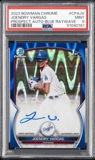 2023 BOWMAN CHROME PROSPECT AUTOS #CPAJV JOENDRY VARGAS 0119/150 PSA 9 AUTO