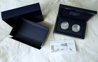 2013 American Eagle West Point Proof Two Coin .999 Silver Set