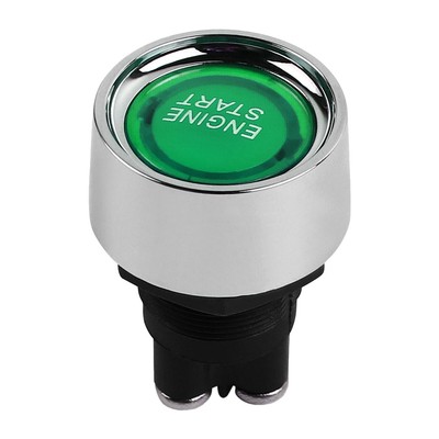 Green Car Engine Start Stop Push Button Ignition Switch 12V/24V 50A Universal