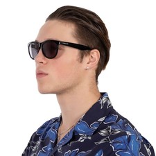 Calvin Klein Grey Oval Men's Sunglasses CK19567S 001 56 CK19567S 001 56