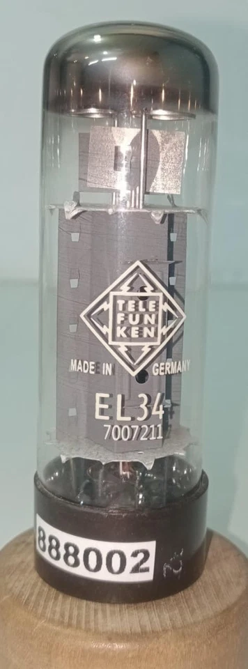 Telefunken EL34 Hecho en Alemania Amplitrex Probado Cantidad 1 Pc #888002A Foto 4 de 4