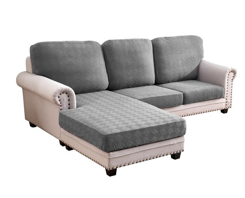 Sectional Couch Covers 6 Pieces, Stretch Couch Cushion Covers, L Shaped Washa...