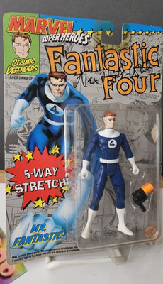 Marvel Super Heroes Fantastic Four Mr. Fantastic Toy Biz Signed Alex Hyde White