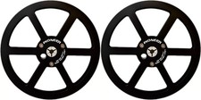 One Pair Pioneer Black 7'' Tape Reel Light Metal Aluminum Take Up Reel