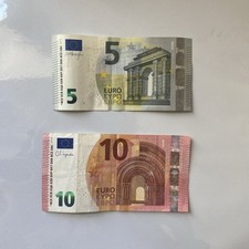 2013 5€ and 2014 10€ Banknotes CIRCULATED 