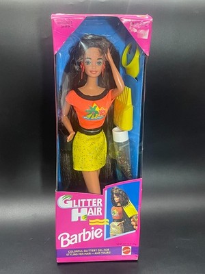 Купить glitter hair barbie 1993 vintage mattel long hair as is
