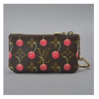 LOUIS VUITTON x Takashi Murakami Pochette Clé Monogram Cherry Coin