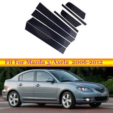 8pcs Fit For Mazda 3axela 2006-2008 Pillar Posts Trim Window Side Cover Sticker