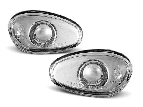 Paar Repeater Blinker FüR Alfa Romeo 146 Von 1995 Bis 2001 Chrom-image