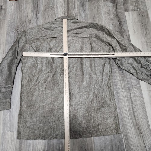Crossings Mens Dress Shirt L Brown Long Sleeve Button Down Poly Vintage NWT - Picture 4 of 5