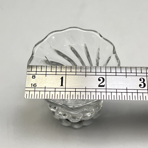 Baccarat Kristall Wirbel Fuß Zigarettenurne klar Frankreich 3 Zoll - Bild 7 von 9