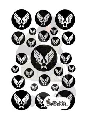 Hap Arnold Wings Vinyl Stencil, 7x11'', Cerakote & Duracoat Spray Paint Projects!
