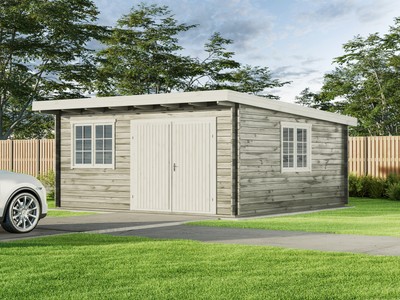 Gartenhaus Storehouse 44 A Holz 40 mm 598x418 cm Pultdach ...