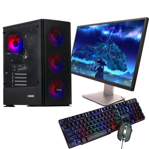 GAMING PC BUNDLE 27 INCH CORE i7 16GB RAM SSD+1TB HDD 8GB GRAPHICS CARD - T4