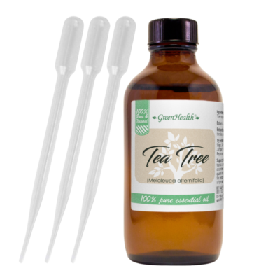 #ad 4 fl oz Tea Tree Essential Oil 100% Pure amp; Natural w 3 Free Droppers $13.99