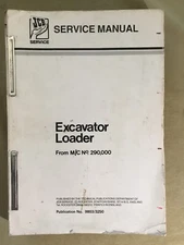 JCB Excavator Loader Complete Factory Original Service Manual, Includes Engine