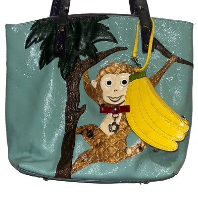 DEFECTIVE Original by Sharif 1827 Monkey Purse with matching removable b G3D