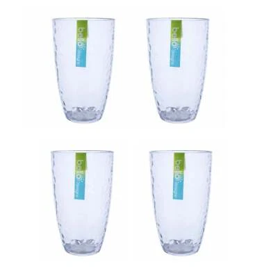 Bello Dimple Plastic Tall Tumbler 4pk
