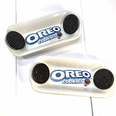 Set of 2 OREO Cookies Ceramic Banana Split Dish Bowl Houston Harvest 