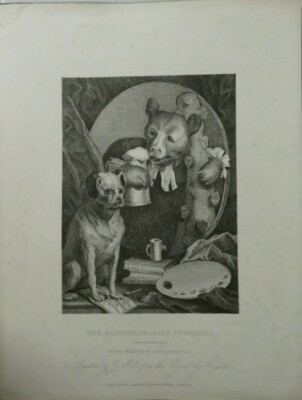 J.Mills The Bruiser Charles Churchill London Painting and Publ. 27x23 cm H13606