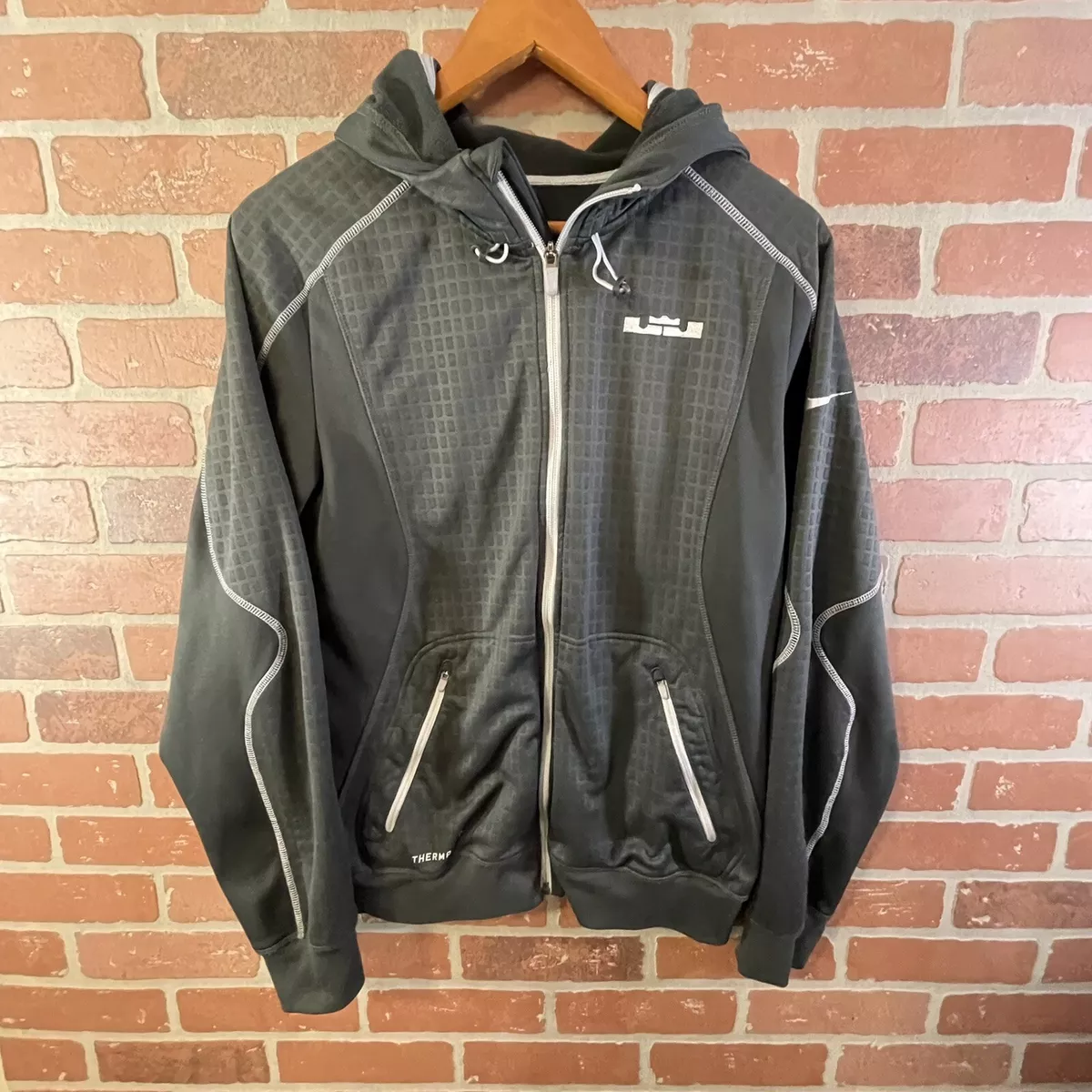 Nike Lebron James Dri fit Full Zip Hoodie Sweatshirt Jacket Adult