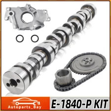Fit Chevy GM Sloppy Stage 2 Camshaft Engine E1840P Cam + Oil Pump + Timing Chain