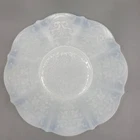 Vtg Macbeth Evans American Sweetheart Bridal Monax Plate Translucent Milk Glass