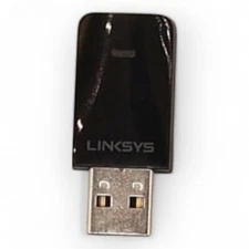 Linksys USB Wireless Network Adapter Dual Band for PC 600Mbps Speed (Untested)