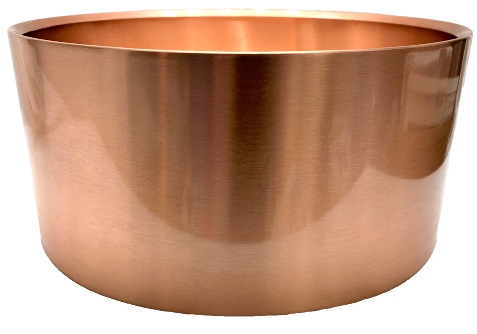 Kupfer 6,5x14 Snare Drum Shell poliert Lackierung